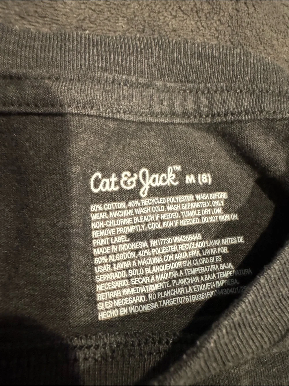 Cat & Jack Gray Short Sleeve Pocket Tee